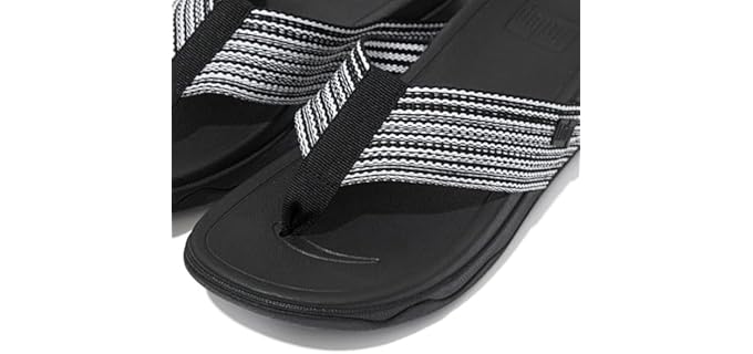 FitFlop Women's Surfer - Flip Flops for Walking Long Distances