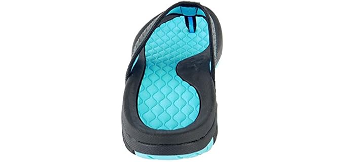 Kaiback Women's Lakeside - Flip Flops for Walking Long Distances