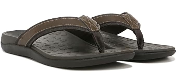 Vionic Men's Tide 544MTIDE - Podiatrist Recommended Flip Flop Sandal