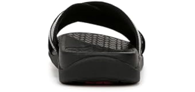 Vionic Men's Tide Slide - Slide Sandals for Flat Feet