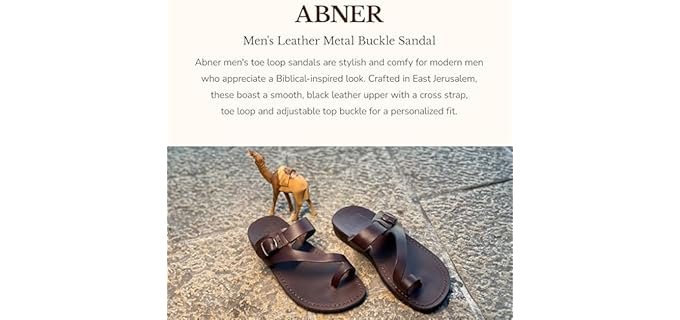Jerusalem Sandals Men's Abner - Sandals with a Toe Loop