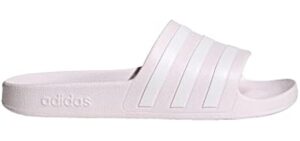 Adidas Women's Adilette - Cloudfoam Orthopedic Slides with Wide Fit