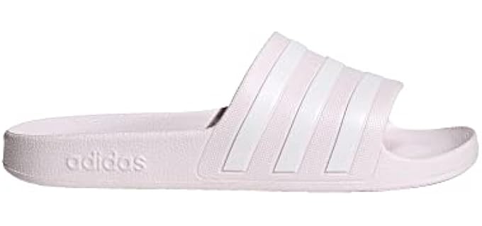 Adidas Women's Adilette - Cloudfoam Orthopedic Slides with Wide Fit