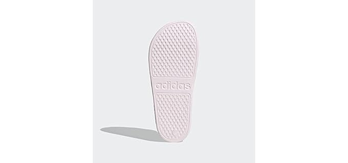 Adidas Women's Adilette - Cloudfoam Orthopedic Slides with Wide Fit
