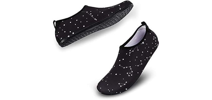 Aleader Men's Water Shoes - Closed Snorkeling Sandal