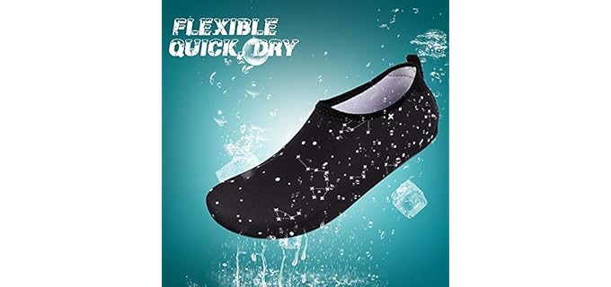 Aleader Men's Water Shoes - Closed Snorkeling Sandal