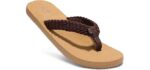 Aleader Women's Beach - Cork Flip Flops