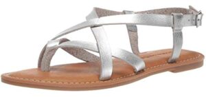 Amazon Essentials Women's Casual - Flat Sandals for Summer