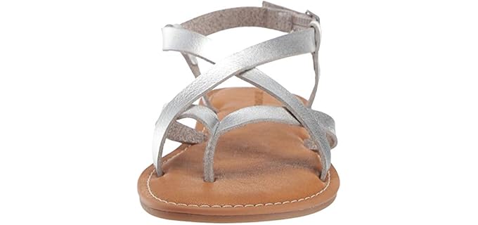 Amazon Essentials Women's Casual - Flat Sandals for Summer