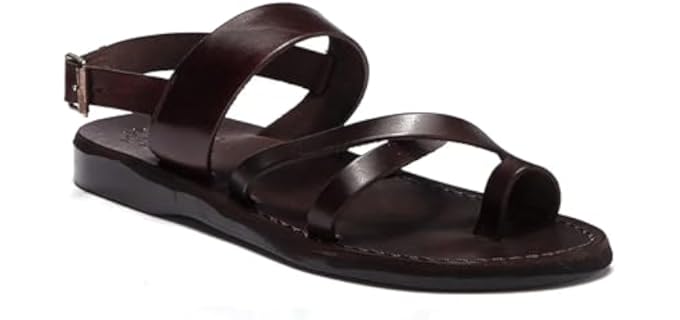 Jerusalem Sandals Men's Amos - Colorful Toe Loop Sandals