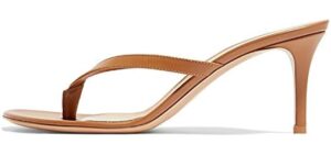 Amy Q Women's High - Heeled Flip Flops