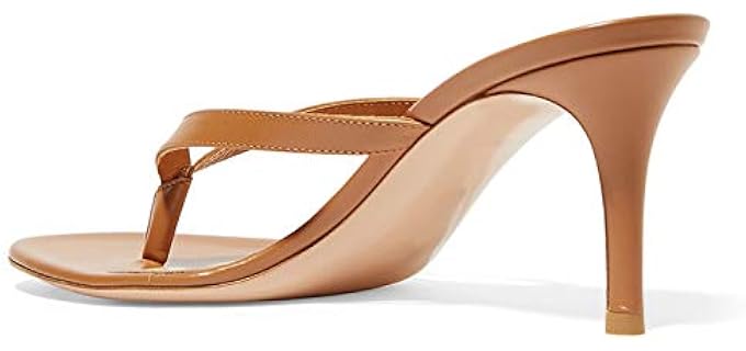 Amy Q Women's High - Heeled Flip Flops