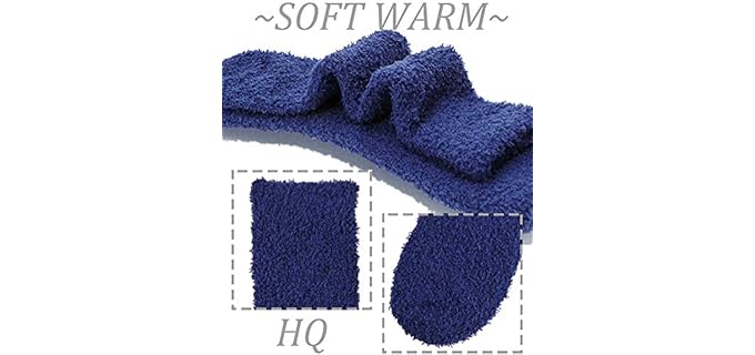 Antsang Women's Fuzzy - Slipper Socks