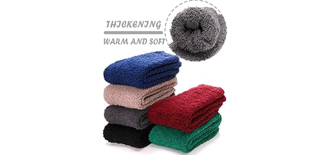 Antsang Women's Fuzzy - Slipper Socks