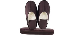 Artisan’s Bazaar Women's Leather - Leather Travel Slippers