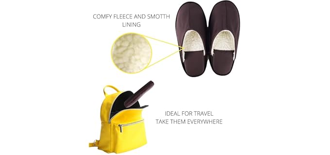Artisan’s Bazaar Women's Leather - Leather Travel Slippers