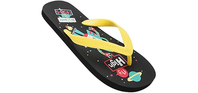 Ataiwee Girl's Beach - Flip Flops for Kids