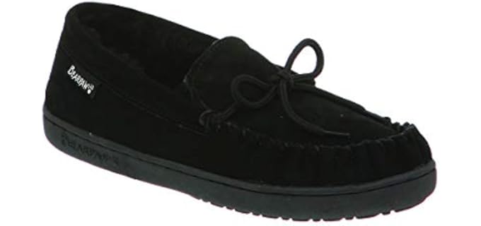 Bearpaw Men's Moccasin - Metatarsalgia Leather Slipper