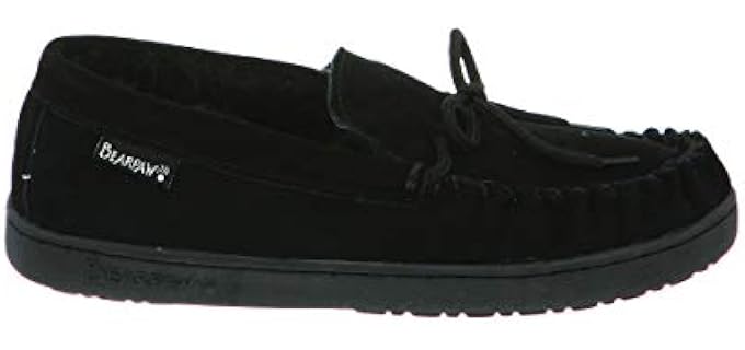 Bearpaw Men's Moccasin - Metatarsalgia Leather Slipper