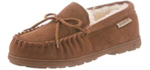 Bearpaw Women's Moccasin - Metatarsalgia Leather Slipper