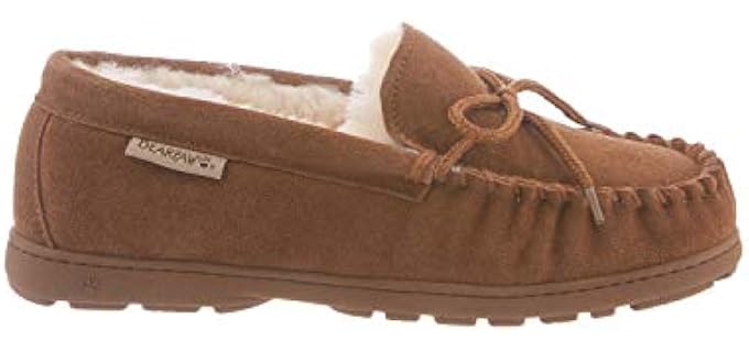 Bearpaw Women's Moccasin - Metatarsalgia Leather Slipper