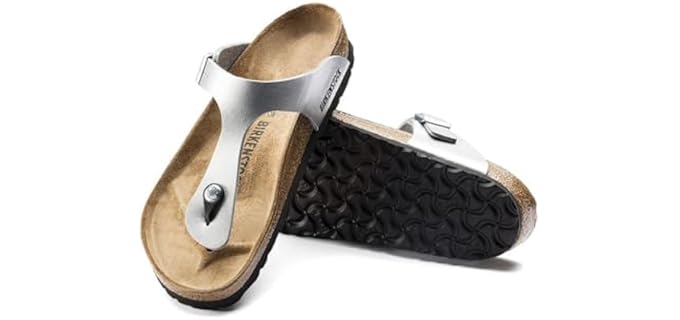 Birkenstock Women's Gizeh - Cork Footbed Sandal for Sweaty Feet