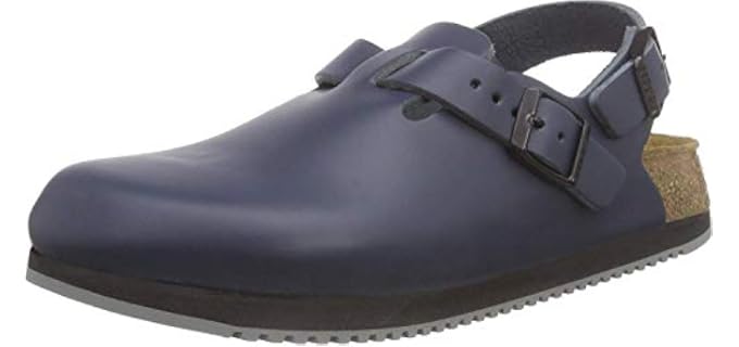 Birkenstock Unisex Tokio - Closed Toe Leather Sandals for Bunions