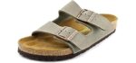 Birkenstock Unisex Arizona Suede - Birko-Flor Sandals for Bunions