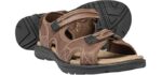 Brown Oak Men's Casual Hiking - Plantar fasciitis and Achilles Tendinitis Sandal