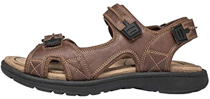 Brown Oak Men's Casual Hiking - Plantar fasciitis and Achilles Tendinitis Sandal
