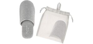 Buxton Men's Cozy - Lightweight Travel Slippers