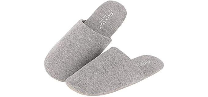 Buxton Men's Cozy - Lightweight Travel Slippers