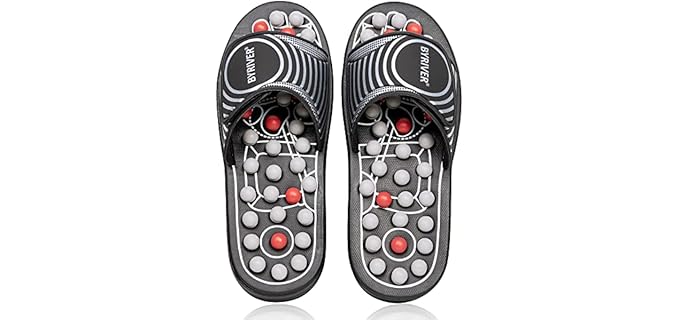 Byriver Men's Accupressure - Massage Sandals