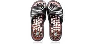 Byriver Men's Acupressure Stones - Massage Sandals