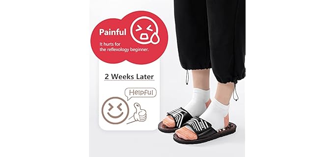 Byriver Men's Acupressure Stones - Massage Sandals