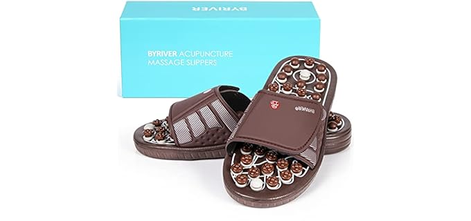 Byriver Women's Accupressure - Massage Sandals