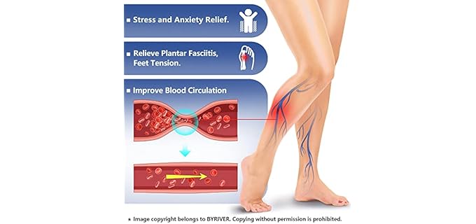 Byriver Women's Accupressure - Massage Sandals