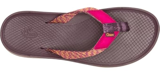 Chaco Women's Lowdown - Flip Flop for Narrow Feet