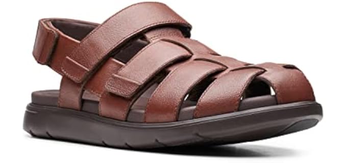 Clarks Men's Unwilmore Ray - Sandals for Plantar Fasciitis