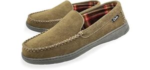 Clarks Men's Freddie - Slipper for Cracked Heels