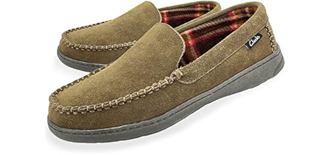 Clarks Men's Freddie - Slipper for Cracked Heels