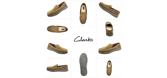 Clarks Men's Freddie - Slipper for Cracked Heels