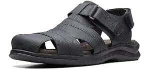 Clarks Men's Hapsford Cove - Sandals for Plantar Fasciitis