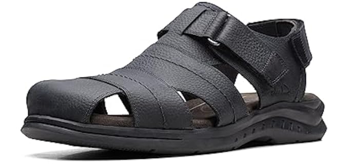 Clarks Men's Hapsford Cove - Sandals for Plantar Fasciitis