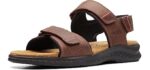 Clarks Men's Hapsford Creek - Sandals for Plantar Fasciitis