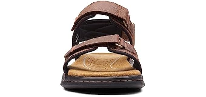 Clarks Men's Hapsford Creek - Sandals for Plantar Fasciitis