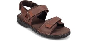 Clarks Men's Malone Shore - Dressy Sandals for Overweight Men and Women