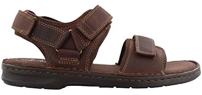 Clarks Men's Malone Shore - Sandals for Heel Spurs