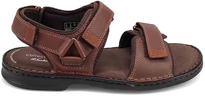 Clarks Men's Malone Shore - Dressy Sandals for Overweight Men and Women