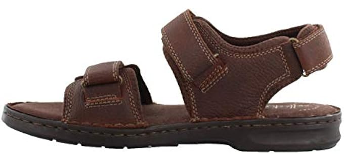 Clarks Men's Malone Shore - Sandals for Heel Spurs